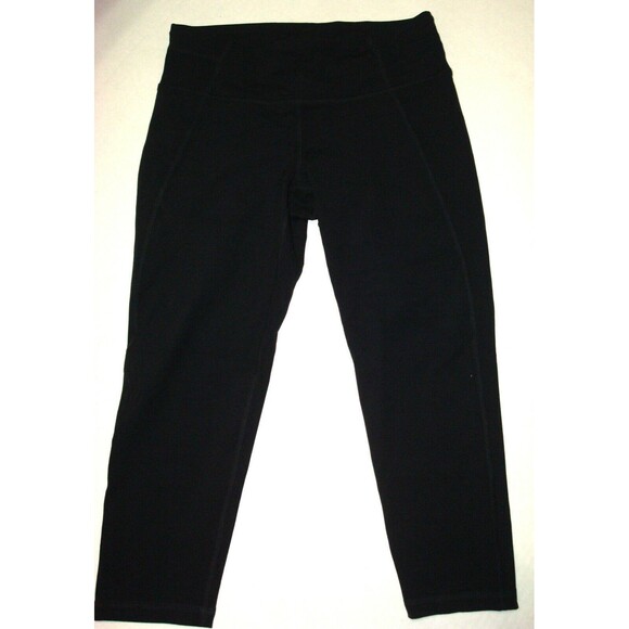 NWT New Black Prana Momento Capri Leggings Pants Womens Yoga S Gym Walk UPF 50+ - Picture 3 of 6